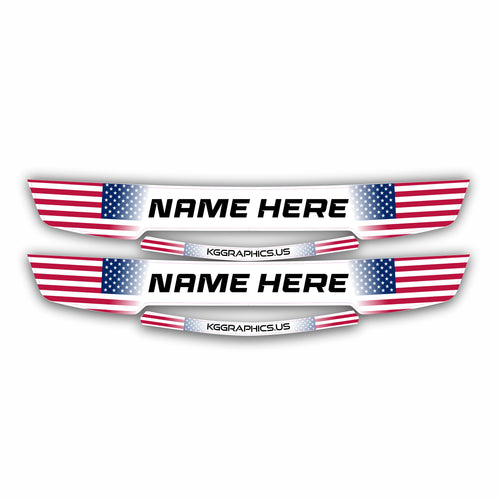 Patriotic Visor Stickers